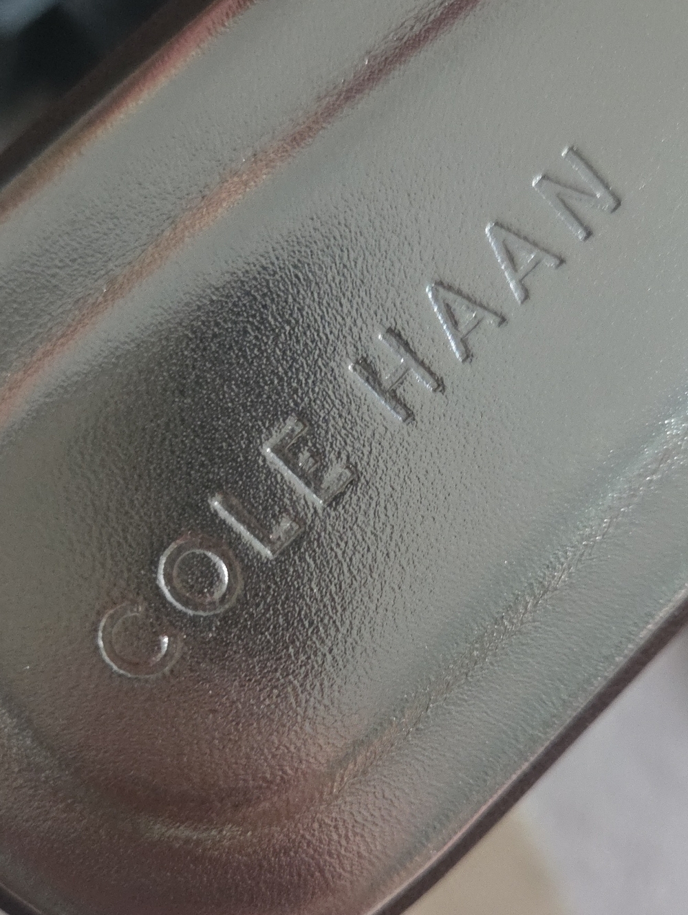 Cole Haan Chrisee Slide Metallic Gold Leather  10 - Picture 4 of 10